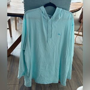 3XB Tommy Bahama Light Blue / Aqua Long Sleeve Hoodie